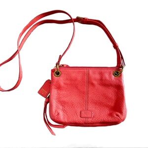 Fossil Casual Women’s Summer Coral Leather Shoulder Bag